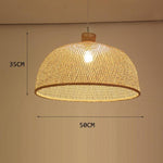 Bamboo Rattan Pendant Marie Antonette D 50CM Czech Republic 