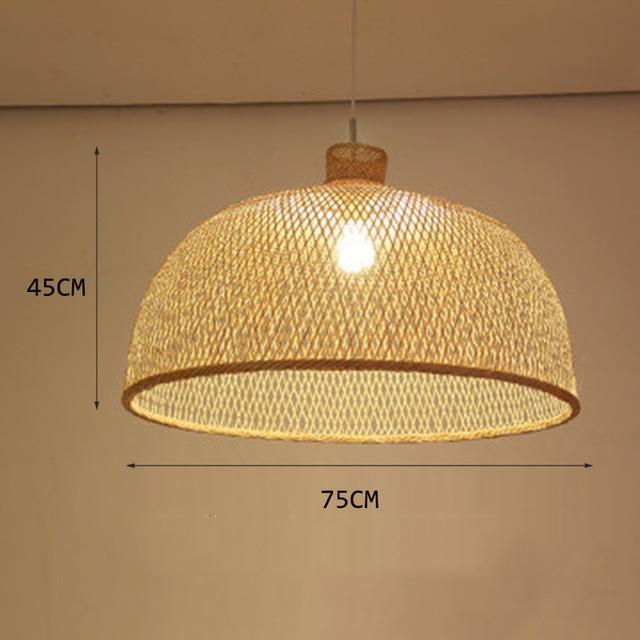 Bamboo Rattan Pendant Marie Antonette D 75CM Czech Republic 