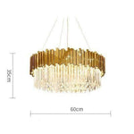 Aire Montpellier LED Crystal Suspension chandelier Marie Antonette Round 60cm |23.62"| 