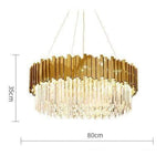 Aire Montpellier LED Crystal Suspension chandelier Marie Antonette Round 80cm |31.50"| 