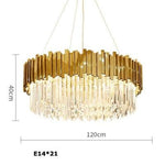 Aire Montpellier LED Crystal Suspension chandelier Marie Antonette Round 120cm |47.24"| 