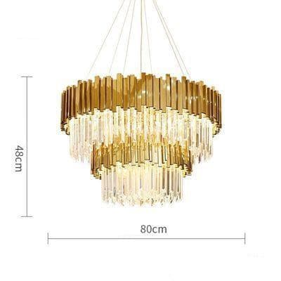 Aire Montpellier LED Crystal Suspension chandelier Marie Antonette 2 tier 80cm |31.50"| 