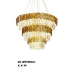 Aire Montpellier LED Crystal Suspension chandelier Marie Antonette 3 tier Dia 100cm H150cm|D39.37"x 59.05"| 