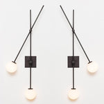 Camden Wall Light Marie Antonette Black wall lamp with LED bulb 