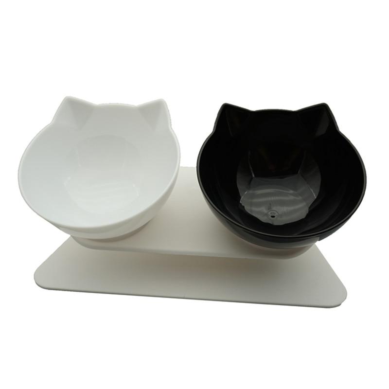 Non-Slip Double Cat Bowl Dog Bowl With Stand Pet Feeding Cat Water Bowl For Cats Food Pet Bowls For Dogs Feeder Product Supplies Marie Antonette 