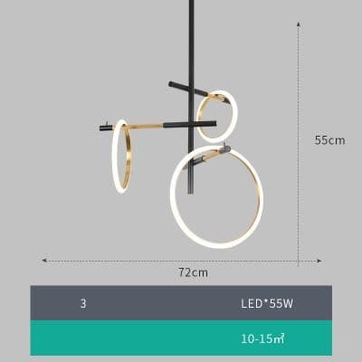 Loop Ring Pendant Light linear light Marie Antonette 