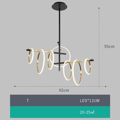 Loop Ring Pendant Light linear light Marie Antonette 