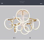 Loop Ring Pendant Light linear light Marie Antonette 