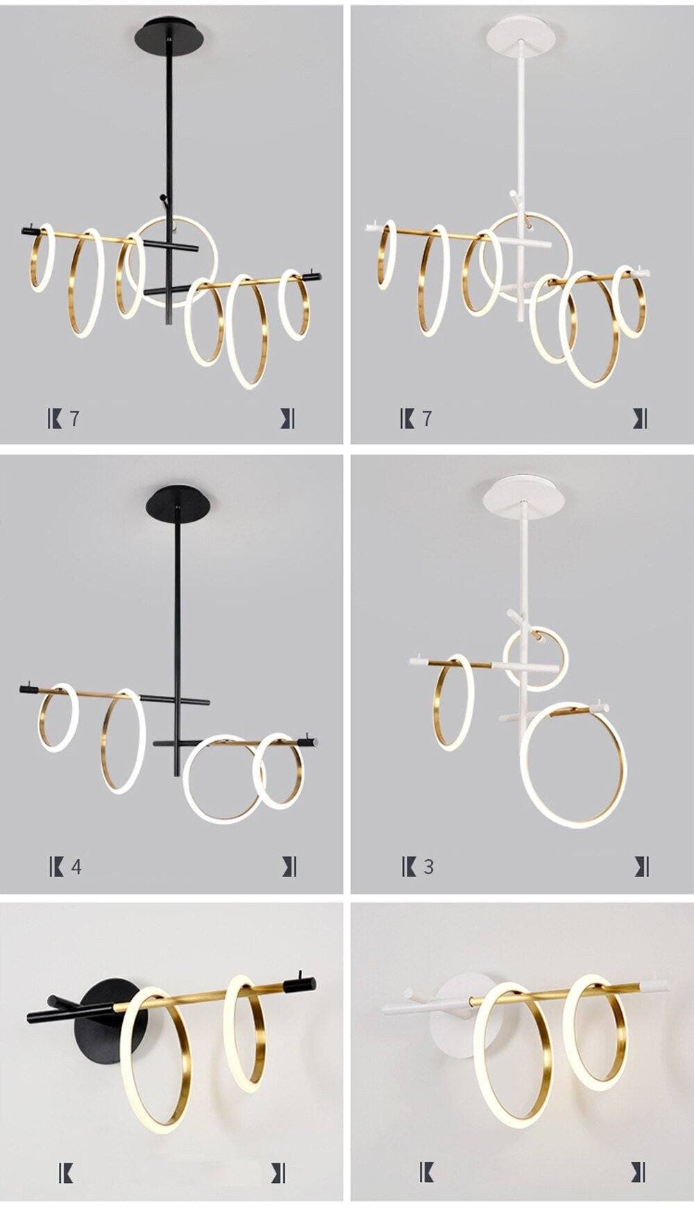 Loop Ring Pendant Light linear light Marie Antonette 