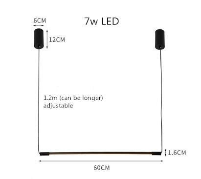 Lakme LED Suspension Light linear light Marie Antonette 60cm (23.62" inches) Warm light 
