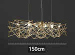 Geo Linear Suspension Marie Antonette ( 59.06"inches) L150cm- Gold Finish warm light 