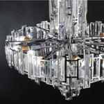 La Clef LED Crystal Chandelier Marie Antonette Chrome Frame Width 60cm H 80cm 