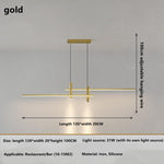 Ligne LED Suspension Light Marie Antonette Gold 120 cm (47.24") Gold frame With remote control