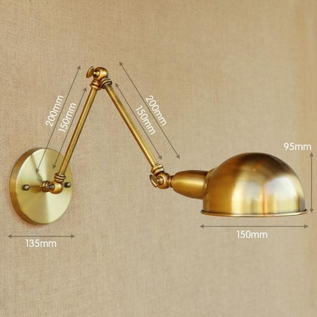Adjustable Swing Long Arm Wall Light Vintage Home Lighting Loft Industrial Wall Lamp LED Wall Sconce Lampen Appliqued Murales Marie Antonette Type A 