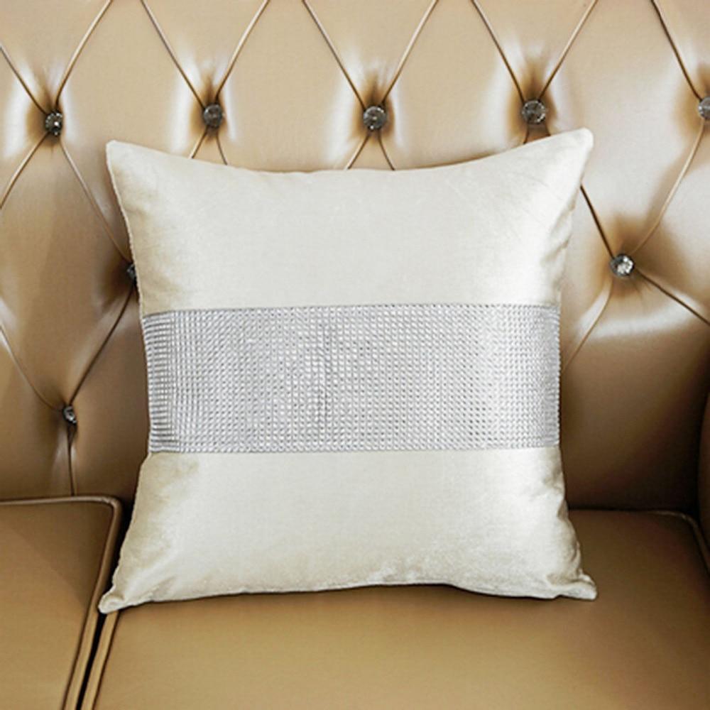 Decorative Pillow Case Flannel Diamond Patckwork Modern Simple Throw Cover Pillowcase Party Hotel Home Textile 45cm*45cm Marie Antonette 