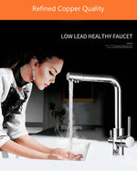 Filter Kitchen Faucets Deck Mounted Mixer Tap 360 Rotation with Water Purification Features Mixer Tap Crane For Kitchen WF-0175 Marie Antonette 