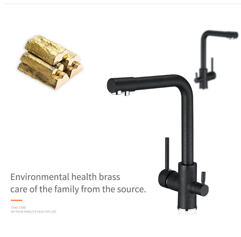 Filter Kitchen Faucets Deck Mounted Mixer Tap 360 Rotation with Water Purification Features Mixer Tap Crane For Kitchen WF-0175 Marie Antonette 