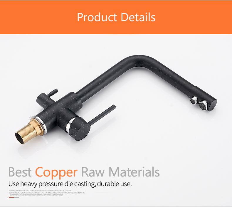 Filter Kitchen Faucets Deck Mounted Mixer Tap 360 Rotation with Water Purification Features Mixer Tap Crane For Kitchen WF-0175 Marie Antonette 