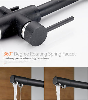 Filter Kitchen Faucets Deck Mounted Mixer Tap 360 Rotation with Water Purification Features Mixer Tap Crane For Kitchen WF-0175 Marie Antonette 