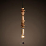 Bali Geometric Bead Pendant Lamp marie antonette nature D 