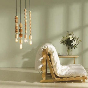 Bali Geometric Bead Pendant Lamp marie antonette nature ABCD 