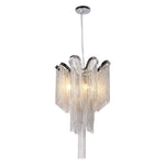 Classic Tassel Chandelier Light Fixture Aluminum Chian Suspension Lamp Hanging Lustre for Living room Dining room Hotel Project Marie Antonette 