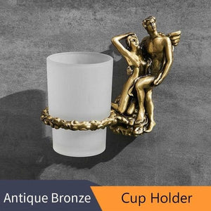 Cupid and Psyche Bronze Marie Antonette Cup Holder China 