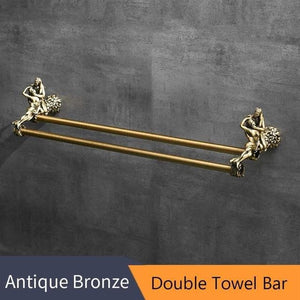 Cupid and Psyche Bronze Marie Antonette Double Towel Bar China 
