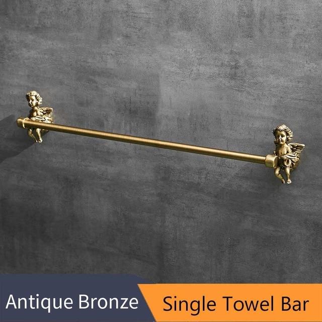 Angelica Bathroom Accessories Marie Antonette Single Towel Bar 