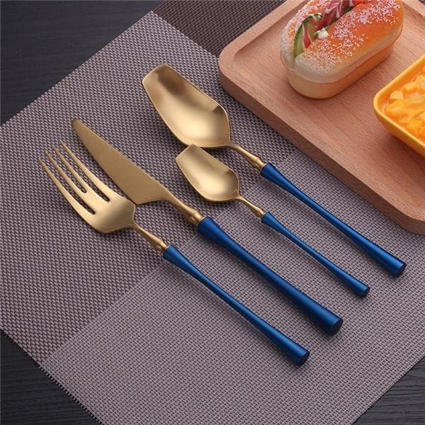 Luxurious Brighton Flatware marie antonette blue gold 