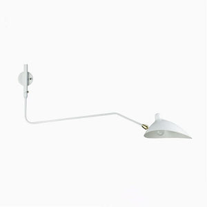 Kovo Swing Arm Lamp Marie Antonette 1 Arm White 