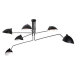 Kovo Swing Arm Lamp Marie Antonette 6 Arms Black 