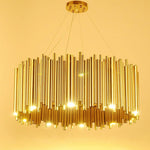 Olivia Chandelier Aluminum Alloy Tube Suspension Luminaire Marie Antonette 