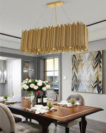 Olivia Chandelier Aluminum Alloy Tube Suspension Luminaire Marie Antonette 