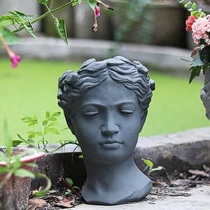 Goddess Floral Crown Marie Antonette Dark gray 