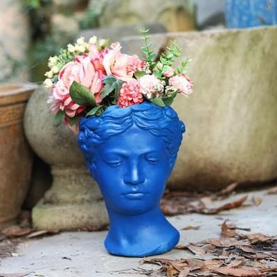 Goddess Floral Crown Marie Antonette Dark blue 