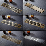 Euro Antique Brass Art Carved Floor Drain Marie Antonette 