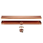 Grand Cru Bathroom Floor Drain Marie Antonette Brushed Rose Gold 1000mm 