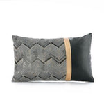 50x30/45x45cm modern ripple pattern cushion cover rectangle luxury wais pillow case decorative backrest pillow cover home decor marie antonette B 50x30cm 