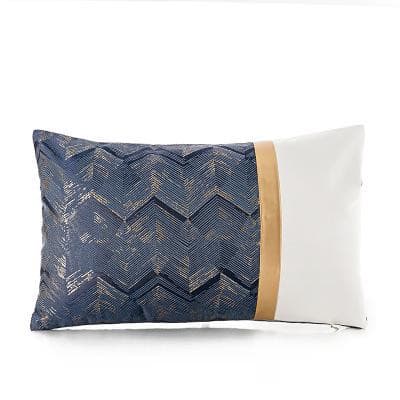 50x30/45x45cm modern ripple pattern cushion cover rectangle luxury wais pillow case decorative backrest pillow cover home decor marie antonette D 50x30cm 