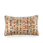 50x30/45x45cm luxury orange jacquard pillowcase cushion cover decorative sofa vintage geometric throw pillow cover backrest marie antonette B 50x30cm 