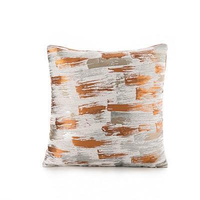 50x30/45x45cm luxury orange jacquard pillowcase cushion cover decorative sofa vintage geometric throw pillow cover backrest marie antonette H 45x45cm 