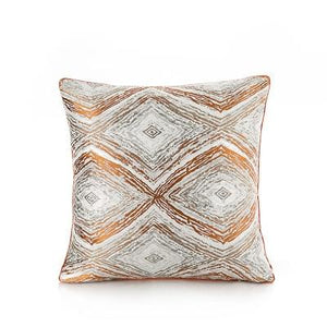 50x30/45x45cm luxury orange jacquard pillowcase cushion cover decorative sofa vintage geometric throw pillow cover backrest marie antonette I 45x45cm 