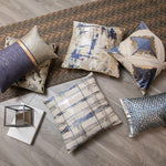 50x30/45x45cm luxury blue series jacquard pillowcase geometric cushion cover sofa striped throw pillow cover backrest home decor marie antonette 