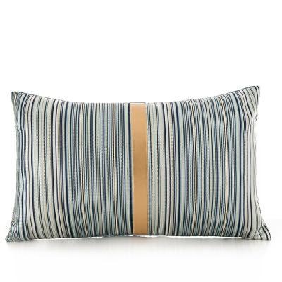 50x30/45x45cm luxury blue series jacquard pillowcase geometric cushion cover sofa striped throw pillow cover backrest home decor marie antonette B 50x30cm 
