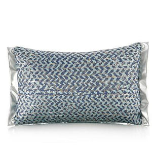 50x30/45x45cm luxury blue series jacquard pillowcase geometric cushion cover sofa striped throw pillow cover backrest home decor marie antonette C 50x30cm 
