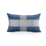 50x30/45x45cm luxury blue series jacquard pillowcase geometric cushion cover sofa striped throw pillow cover backrest home decor marie antonette D 50x30cm 