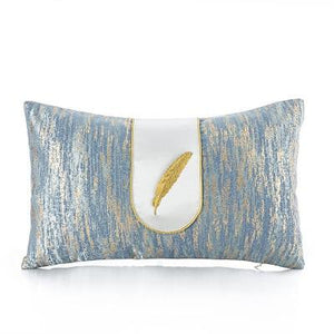 50x30/45x45cm luxury blue series jacquard pillowcase geometric cushion cover sofa striped throw pillow cover backrest home decor marie antonette E 50x30cm 