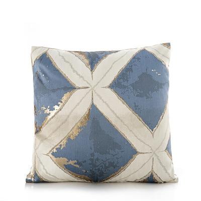 50x30/45x45cm luxury blue series jacquard pillowcase geometric cushion cover sofa striped throw pillow cover backrest home decor marie antonette G 45x45cm 
