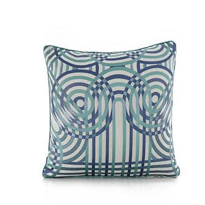 50x30/45x45cm luxury blue series jacquard pillowcase geometric cushion cover sofa striped throw pillow cover backrest home decor marie antonette H 45x45cm 